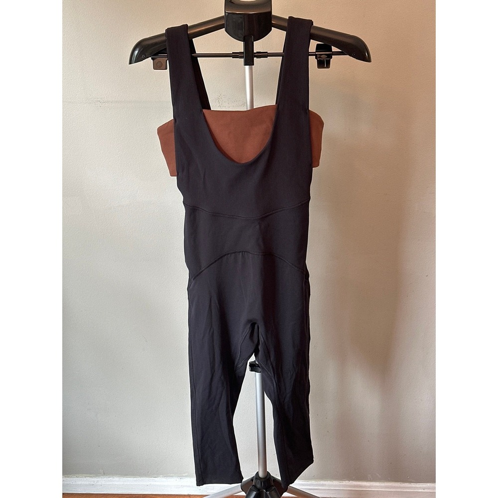 Free People Movement Shes A Maniac Cropped‎ Wide Leg Jumpsuit Women XS - Picture 2 of 9